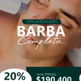 6 Ses. Depilación Laser Barba Completa