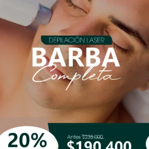 6 Ses. Depilación Laser Barba Completa