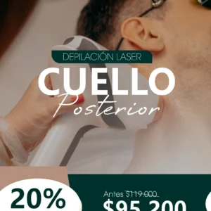 6 Ses. Depilación Laser Cuello Posterior