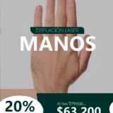 6 Ses. Depilación Laser Manos